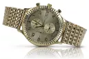 Złoty zegarek 14k 585 z bransoletą męski Geneve mw007ydy&mbw013y