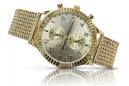 14К Золотые мужские часы Geneve mw007ydy&mbw014y