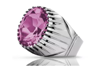 Silver Russian 925 Ring s Amethystem VRC048s Vintage