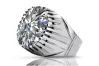 Vintage silver 925 Zircon ring vrc048s Vintage Russian Soviet style
