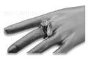 Srebrny pierścionek Rosyjski 925 Oprawa vrc048s Vintage