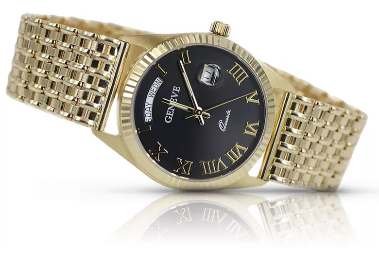 Gold men's watch Geneve ★ https://zlotychlopak.pl/ru/ ★ Золотая чистота 585 333 Низкая Цена!