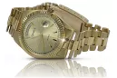 Reloj de oro para hombre Geneve ★ zlotychlopak.pl ★ Pureza de oro 585 333 Precio bajo!