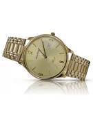 Vyrų auksinis laikrodis 14k 585 su Geneve apyranka mw017y&mbw012y