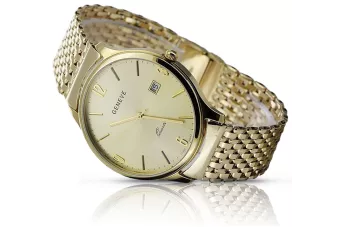 Vyrų aukso laikrodis 14k 585 su Geneve apyranka mw017y&mbw013yo