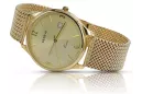 Złoty zegarek męski 14K Geneve, kwarcowy, włoski, 40mm | Zlotychlopak.pl