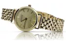 Złoty zegarek z bransoletą damską 14k Geneve lw118y&lbw004y