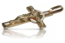 Goldenes katholisches Kreuz ★ russiangold.com ★ Gold 585 333 Niedriger Preis