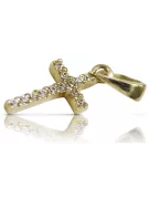 Золотой католический крест ★ russiangold.com ★ Золото 585 333 Низкая цена