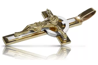 Zlatý katolický kříž ★ russiangold.com ★ zlato 585 333 nízká cena