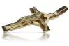 Złoty krzyż Katolicki 14k 585 zawieszka krzyżyk z Jezusem żółte złoto ctc049y