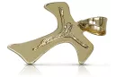 Cruz de oro con una cadena ★ zlotychlopak.pl Sello de oro 585 333 ¡★ Precio bajo!