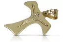 Gold cross with a chain ★ zlotychlopak.pl ★ Gold stamp 585 333 Low price!