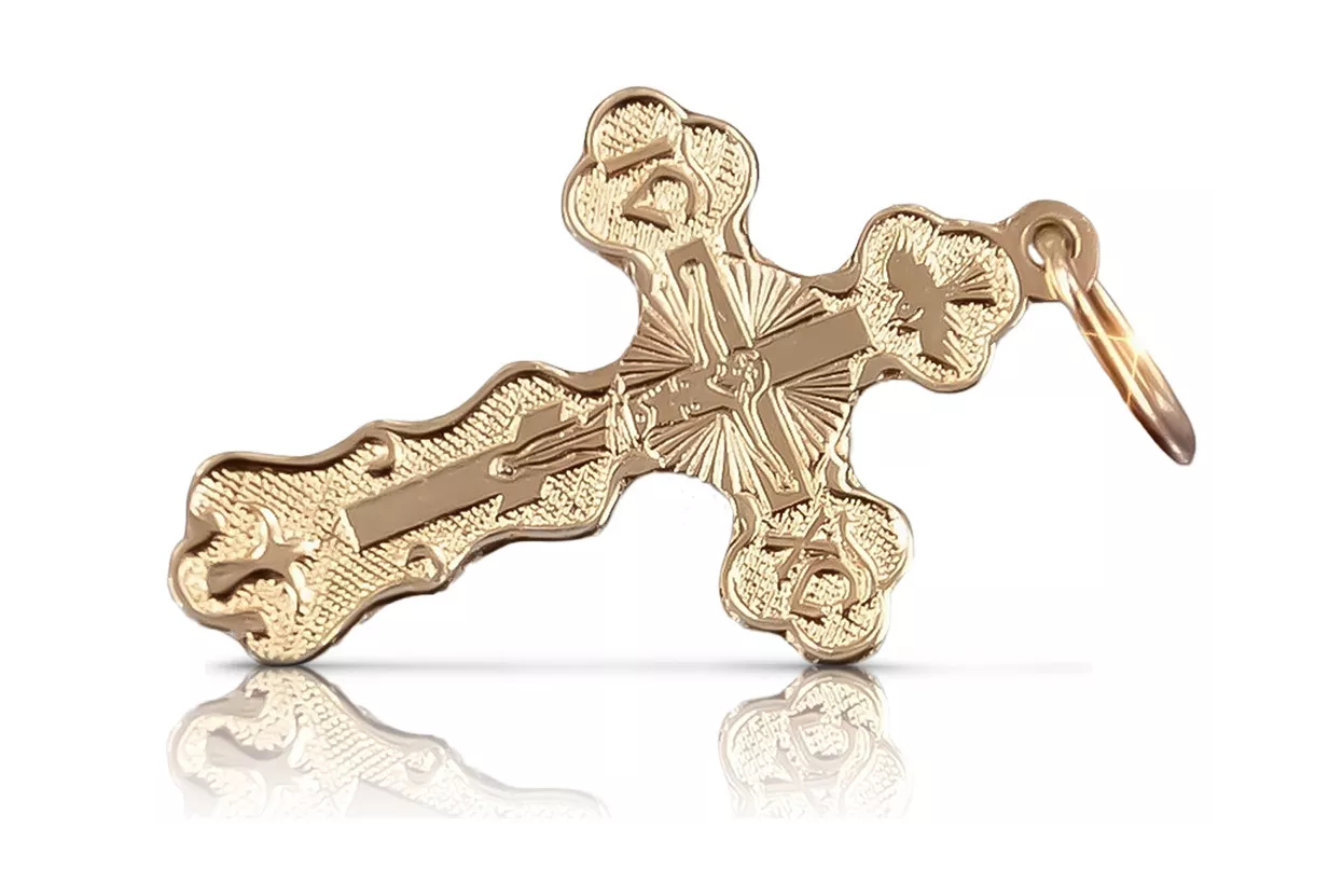 Złoty krzyż prawosławny russiangold.com ★ Złoto 585 333 Niska cena