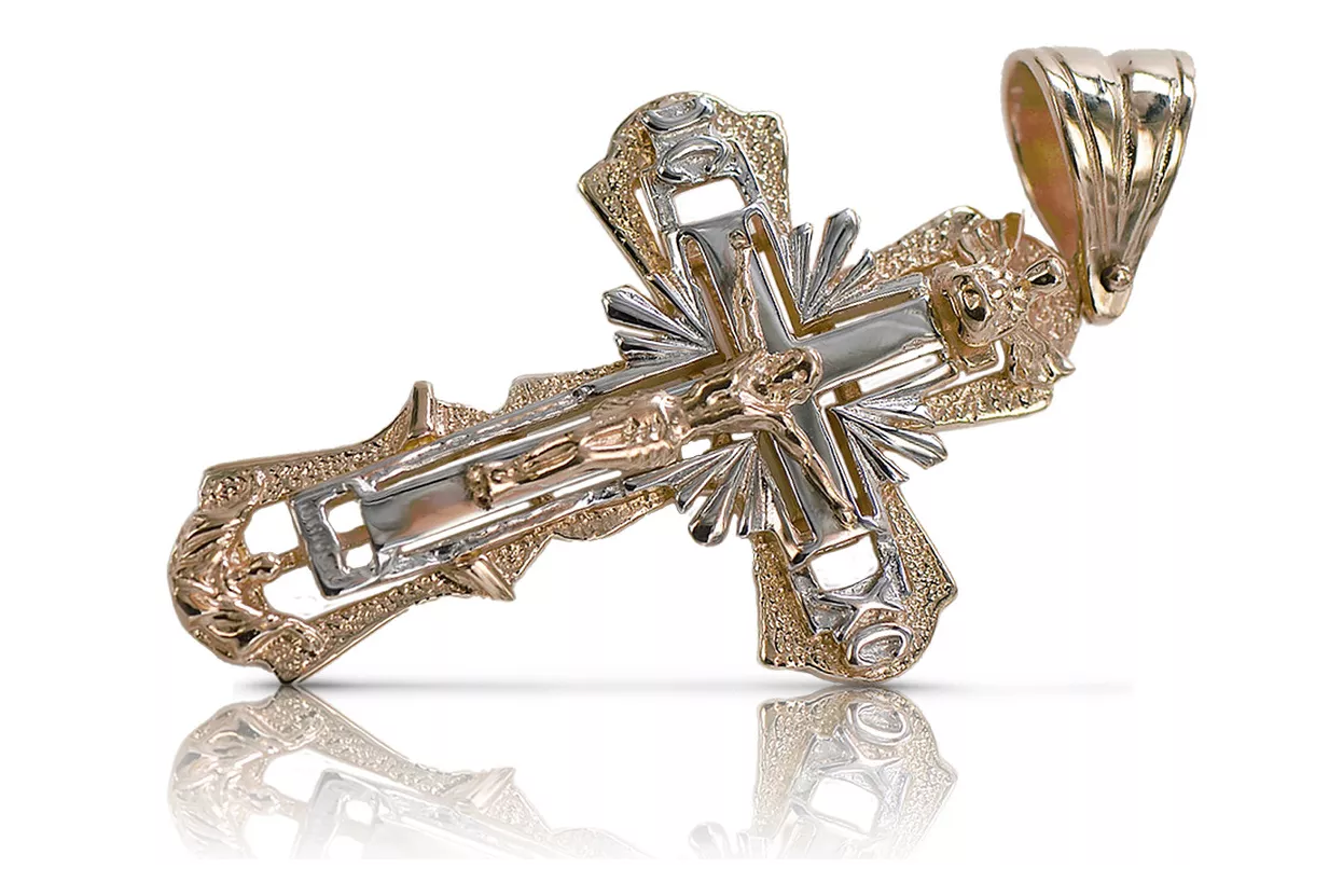 Gold Orthodox Cross ★ russiangold.com ★ Gold 585 333 Niedriger Preis