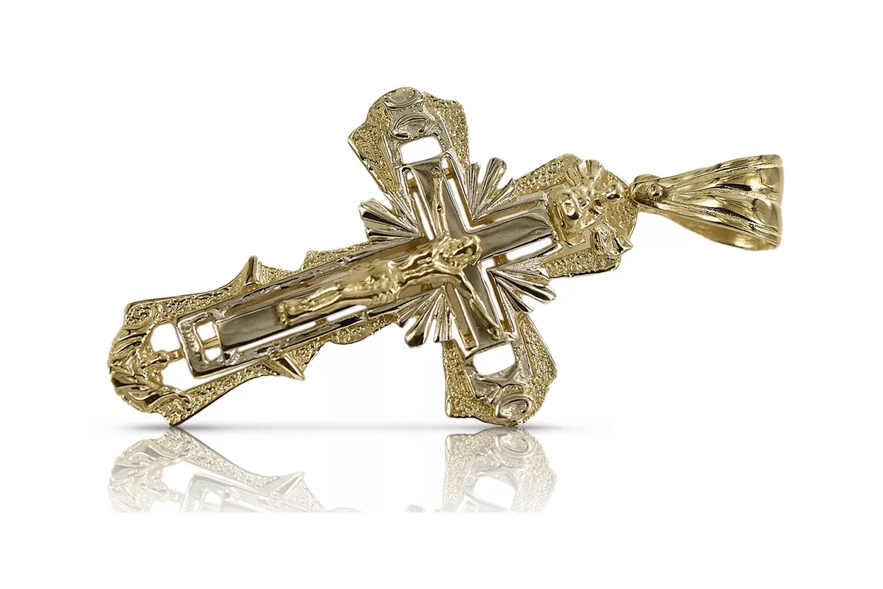 Златен православен кръст ★ russiangold.com ★ злато 585 333 Ниска цена