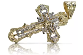 Zlatý ortodoxný kríž russiangold.com ★ GOLD 585 333 Nízka cena