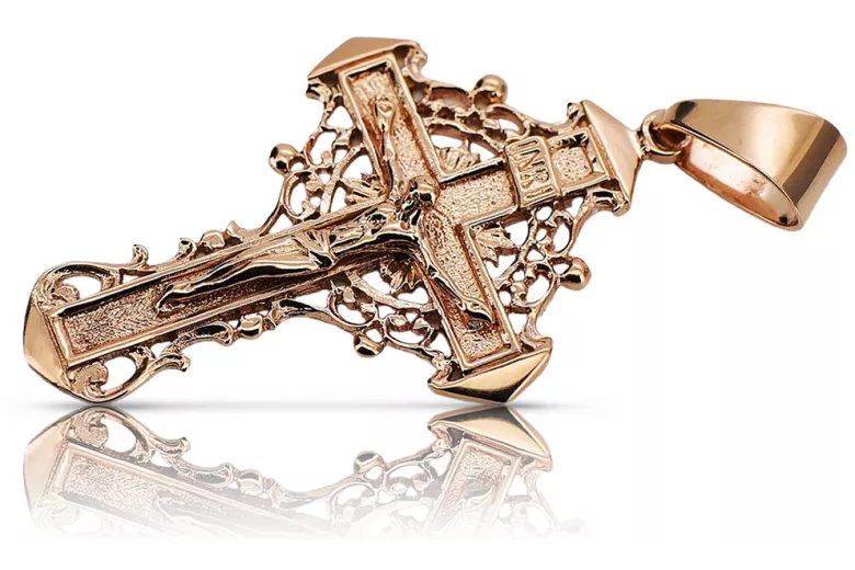 Orthodoxes Goldkreuz ★ russiangold.com ★ Gold 585 333 Niedriger Preis