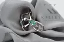 Vintage Vintage 925 Silver emerald earrings vec067s Vintage