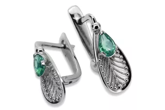 copy of Rusă sovietică de argint 925 Alexandrite Ruby Smarald Safir Acvamarina Zircon ... cercei vec033s