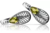 Vintage Vintage 925 Silver peridot earrings vec067s Vintage