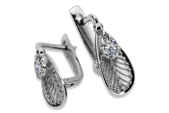 copy of Plata soviética rusa 925 Alejandrita Rubí Esmeralda Zafiro Aguamarina Zircón ... Pendientes VEC033S