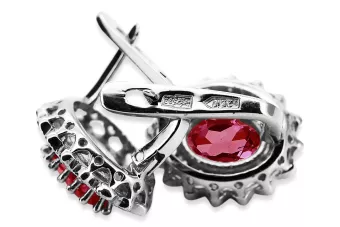 copy of Руски съветски розово розово 14k 585 златни обеци vec033 александрит рубин изумрудено сапфир ...