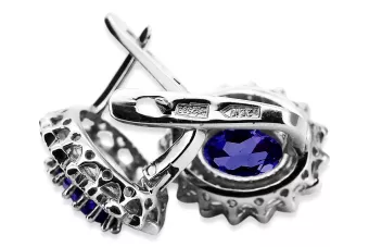 copy of Руски съветски розово розово 14k 585 златни обеци vec033 александрит рубин изумрудено сапфир ...