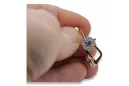 Vintage rose pink 14k 585 gold alexandrite earrings vec161rw Vintage
