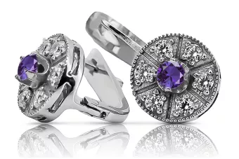 copy of Russische Sowjetische Rose Pink 14k 585 Gold Ohrringe vec033 Alexandrit Rubin Smaragd Saphir ...