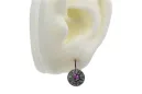 Vintage white 14k 585 gold amethyst earrings vec161w Vintage