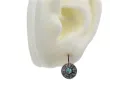 Vintage white 14k 585 gold aquamarine earrings vec161w Vintage