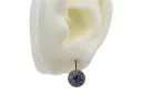 Vintage white 14k 585 gold sapphire earrings vec161w Vintage