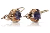 Vintage 14k Rose Gold Alexandrite Earrings
