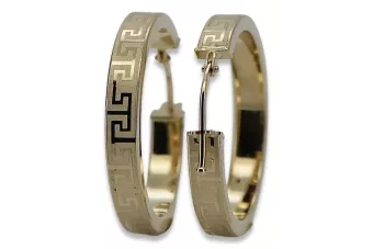 Pendientes de oro ★ zlotychlopak.pl ★ Muestra de oro 585 333 ¡Precio bajo!