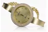 Italian yellow gold lady watch Geneve Lady Gift lw012y