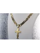 copy of Жълт 14k златен католически кръст с елегантна верига ctc096y&cc099y