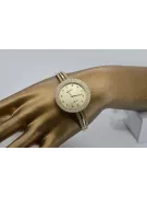 Prześliczny 14k 585 złoty damski zegarek Geneve lw021y