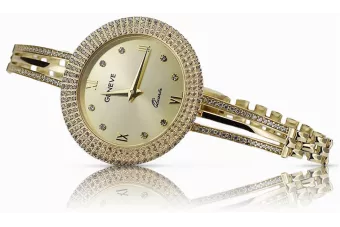 Υπέροχο 14k 585 χρυσό γυναικείο ρολόι Geneve lw021y
