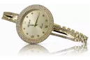 Prześliczny 14k 585 złoty damski zegarek Geneve lw021y