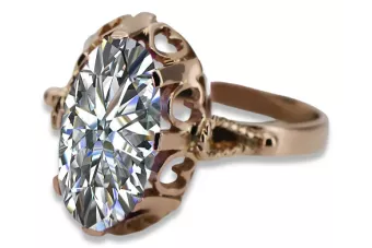 Inel sovietic rusesc din aur 585 trandafir 14k alexandrit rubin smarald safir zircon vrc014