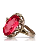Inel rusesc sovietic roz 14k 585 aur alexandrit rubin smarald safir zircon inel vrc084