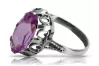 Vintage silver 925 Amethyst ring vrc134s Vintage