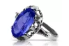 Vintage silver 925 Sapphire ring vrc134s Vintage