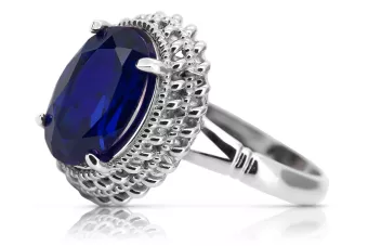 Silver 925 Ruský prsten s VRC068S vinobraní Sapphire
