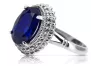 Vintage silver 925 Sapphire ring vrc068s Vintage