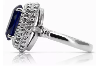 Russische sowjetische Rose 14 Karat 585 Gold Alexandrit Rubin Smaragd Saphir Zirkon Ring vrc014