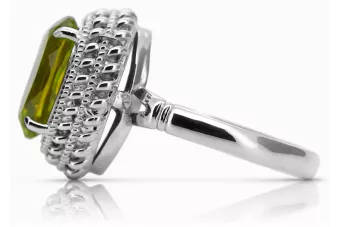 Silver Russian Ring 925 s Peridotem Vrc068S vinobraní