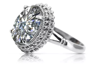 Sidabrinis žiedas Rusijos 925 su Cirkonija vrc068s Vintage