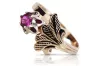 Vintage rose pink 14k gold 585 Amethyst ring vrc169 Vintage
